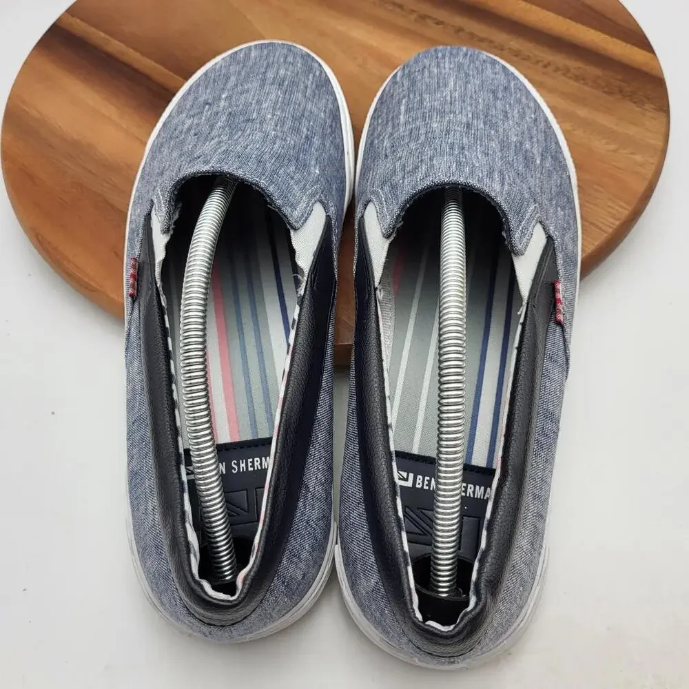 Ben Sherman  Shoes Mens Size 12‎ Blue Bradford Slip On  Loafers Casual